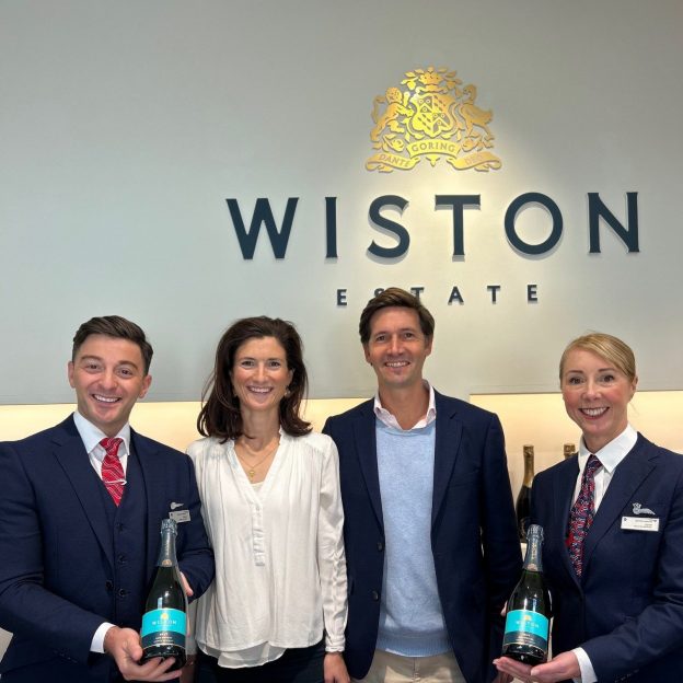 British Airways visit Wiston Estate in the South Downs - English Sparkling Wine producers in Sussex