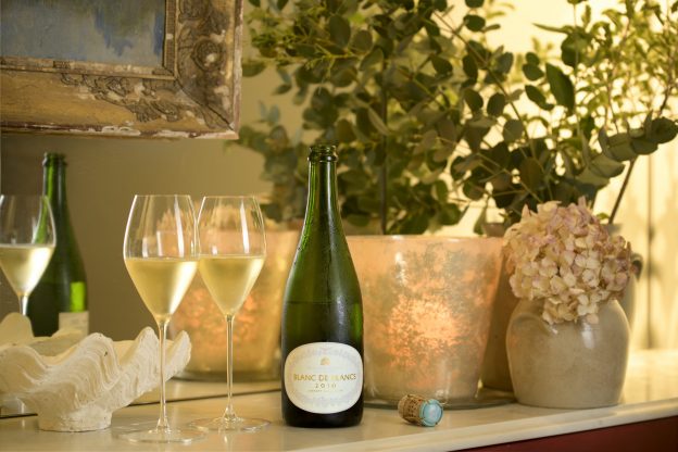 Wiston Estate English Sparkling Wine, made in West Sussex. Blanc de Blancs Library Collection 2010