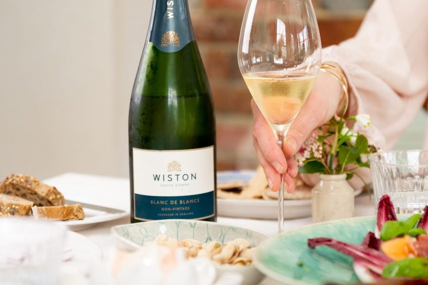 Wiston Estate English Sparkling Wine - Blanc de Blancs NV Wine of the month