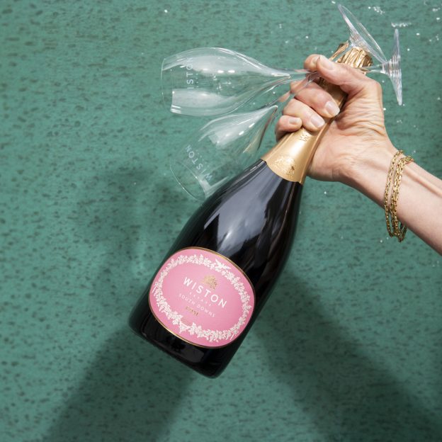 Wiston Estate Rosé 2018 vintage, English sparkling wine, champagne rosé, best english sparkling
