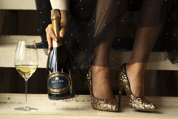 Wiston Estate English Sparkling Wine, made in West Sussex. Blanc de Noir 2014