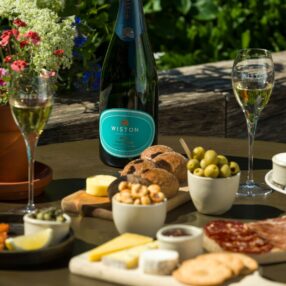 Chalk courtyard nibbles and drinks