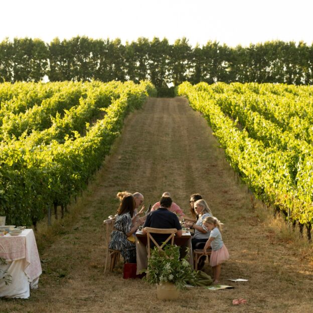 Poured With Love, around the table