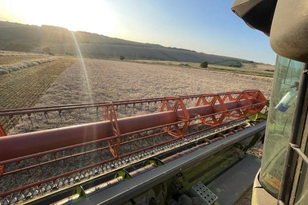 Harvest time on the arable farms…